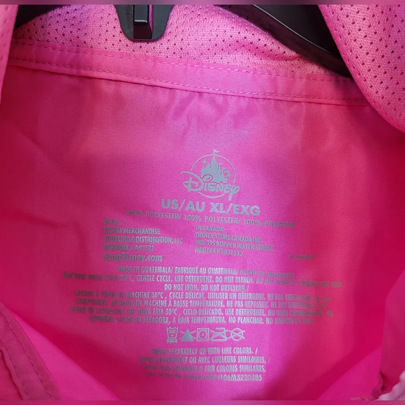 NWT Disney Parks Womens Pink Dose of Disney Cropped Windbreaker Hoodie Size XL - Picture 5 of 7